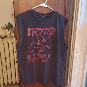 Led Zeppelin Sleeveless Black T-Shirt